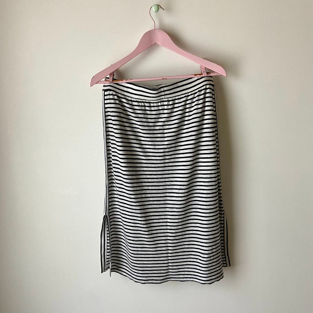 Eileen Fisher Linen Striped Skirt - Picture 2 of 6